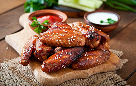 Grilled BBQ Wings